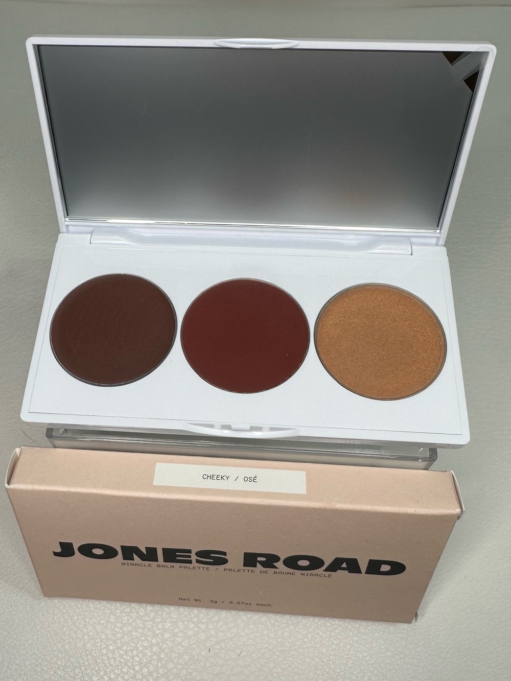 Jones Road Cheek Palette in Brown, Red & Gold